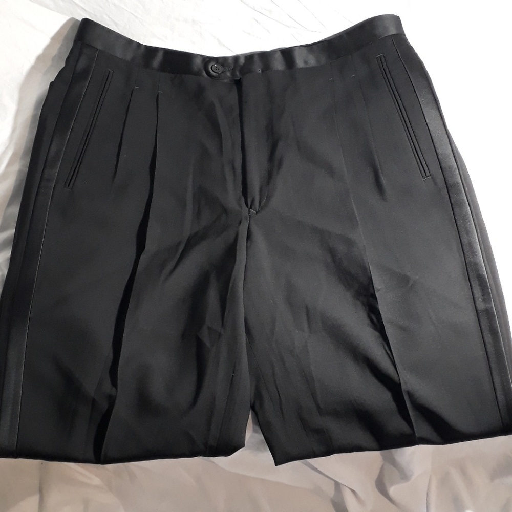 Womens Super 100s Worsted Wool Dress Pants Size 34